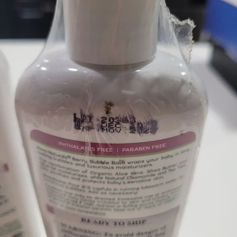 Aleva Naturals Berry Bubble Bath For Babies and Toddlers Set Of 2 Sealed HB10